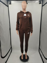 Load image into Gallery viewer, VIP1 Plus Size Embroidered Sport Long Sleeve Casual 2-Piece Set