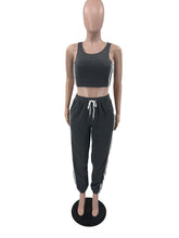 Load image into Gallery viewer, Fashion Hooded Padded Vest Sport Three Piece Pants Set