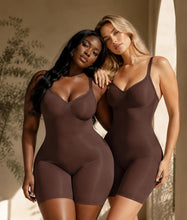 Load image into Gallery viewer, SHAPERX Shapewear for Women Tummy Control Bodysuit Mid Thigh Body Shaper Shorts for a Lifted Look