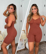 Load image into Gallery viewer, SHAPERX Shapewear for Women Tummy Control Bodysuit Mid Thigh Body Shaper Shorts for a Lifted Look
