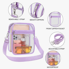 Load image into Gallery viewer, USPECLARE Clear Purse for Stadium Events Transparent Messenger Bag