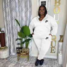 Load image into Gallery viewer, VIP1 Plus Size Embroidered Sport Long Sleeve Casual 2-Piece Set