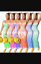 Load image into Gallery viewer, Sexy Printed Backless Sling Maxi Dress