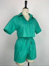Load image into Gallery viewer, Short Sleeve Shirt And Shorts Two Piece Set