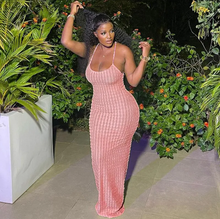 Load image into Gallery viewer, Backless Sexy Solid Maxi Dress