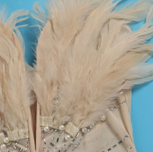 Load image into Gallery viewer, Sexy Feather Hot Diamond Beaded Dress