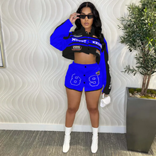 Load image into Gallery viewer, Letter Printed Removable Two Wear Baseball Jacket