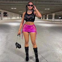 Load image into Gallery viewer, Fashion Hollow Out Bandage Mini Skirt