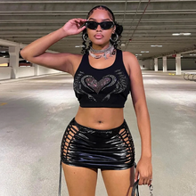 Load image into Gallery viewer, Fashion Hollow Out Bandage Mini Skirt