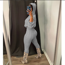 Load image into Gallery viewer, Solid Color Knit Sweater Two Piece Set