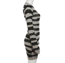 Load image into Gallery viewer, Sexy Knits Contrast Color Mini Dress