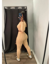 Load image into Gallery viewer, Solid Color Sweater Knit Long Sleeve Two Piece Pants Set