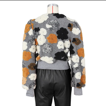 Load image into Gallery viewer, Floral Single-breasted Short Coat