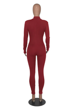 Load image into Gallery viewer, Casual Sports Zipper Long Sleeve Jumpsuit
