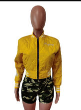 Load image into Gallery viewer, A Letter Embroidery Long Sleeve Baseball Jacket