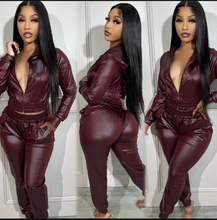 Load image into Gallery viewer, Casual Long Sleeve Zipper Hoodies Sport 2 Piece Pants Set
