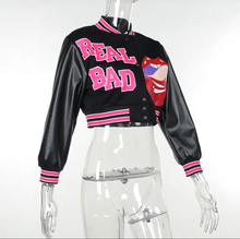 Load image into Gallery viewer, Fashion Patchwork Letter Print Short Jackets