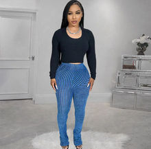 Load image into Gallery viewer, Fashion Furry Slim Stacked Pants