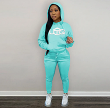 Load image into Gallery viewer, Casual Fleece Hoodies Pants Two Piece Sets