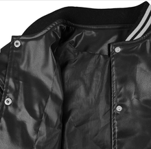 Load image into Gallery viewer, Leather Casual Baseball Jacket