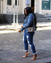 Load image into Gallery viewer, Fashion Double Breasted Denim Jacket Coats