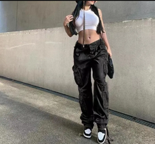 Load image into Gallery viewer, Casual Pocket Cargo Pants