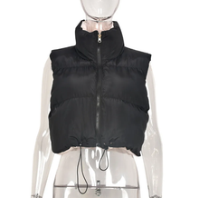 Load image into Gallery viewer, Reversible Wear Zipper Vest Warm Cotton Jacket