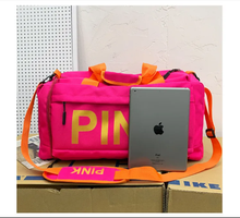 Load image into Gallery viewer, PINK Letter Travel Sports Portable Shoulder Storage Bag