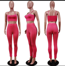 Load image into Gallery viewer, Solid Cami Top And Pants Casual 2 Piece Suits