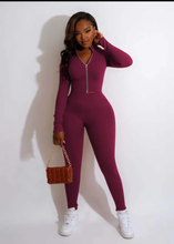 Load image into Gallery viewer, Solid Long Sleeve Zipper 2 Piece Pants Sets