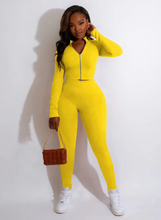 Load image into Gallery viewer, Solid Long Sleeve Zipper 2 Piece Pants Sets