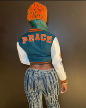 Load image into Gallery viewer, Thickened Embroidered Color Block Baseball Jacket