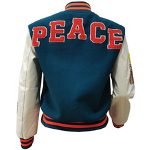 Load image into Gallery viewer, Thickened Embroidered Color Block Baseball Jacket