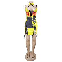 Load image into Gallery viewer, Sexy printed Bandage Mini Dress