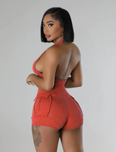 Load image into Gallery viewer, Halter Backless Slim Romper