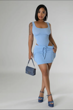 Load image into Gallery viewer, Solid Color Bodysuit Sport Two Piece Skirt Set