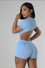 Load image into Gallery viewer, Solid Color Casual Short Sleeve Slim Romper
