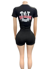 Load image into Gallery viewer, VIP1 Print Short Sleeve Tops Shorts 2 Piece Set
