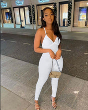 Load image into Gallery viewer, Solid Color Backless Jumpsuits