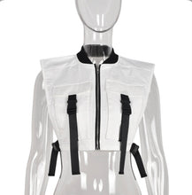 Load image into Gallery viewer, Trendy Sleeveless Zipper Buckle Top