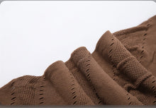 Load image into Gallery viewer, Solid Hollow Out Hooded Knits Jumpsuit