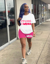 Load image into Gallery viewer, Letter Print Short Sleeve Shorts Two Piece Set