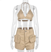 Load image into Gallery viewer, Sexy Fashion Halter Top And Shorts 2 Piece Set Www.dreamempirellc.com