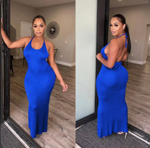 Load image into Gallery viewer, Sexy Backless U Neck Maxi Dress