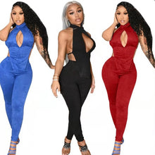 Load image into Gallery viewer, Fashion Sexy Solid Color Backless Top And Pants Two Piece Set