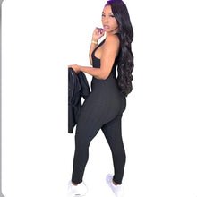 Load image into Gallery viewer, Solid Tanks+Zipper Coat+Pants 3 Piece Sets