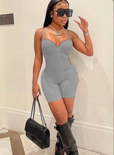 Load image into Gallery viewer, A Solid Sexy Spaghetti Strap Tight Romper