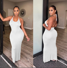 Load image into Gallery viewer, Sexy Backless U Neck Maxi Dress