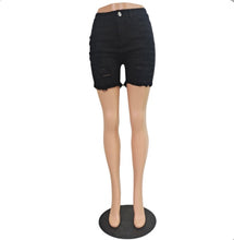 Load image into Gallery viewer, Denim Ripped Hole Jeans Shorts
