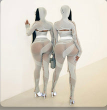 Load image into Gallery viewer, Solid Hollow Out Hooded Knits Jumpsuit